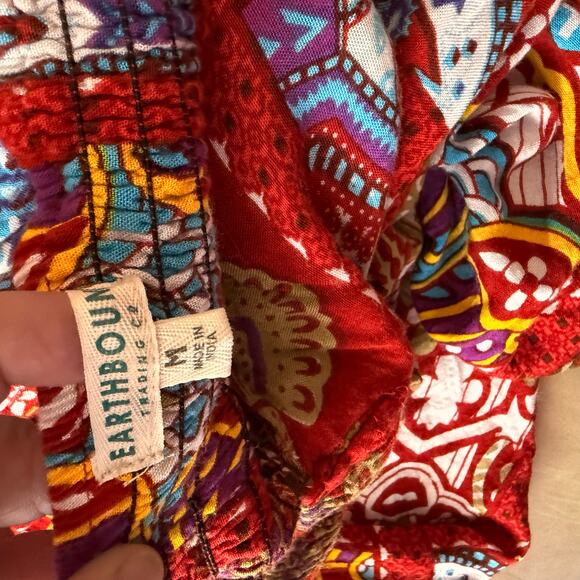 Earthbound Trading Co Gauchos WIDE leg palazzo pants boho gypsy M medium - Picture 8 of 15